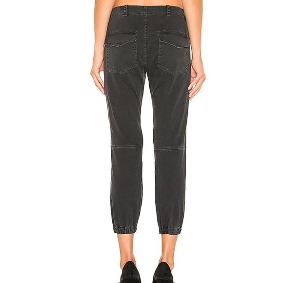 Nili Lotan Cropped French Military Pants Zip Jogger Ankle Carbon 4 - Picture 3 of 14